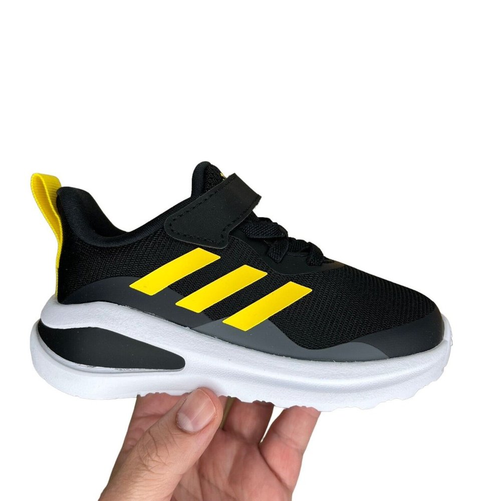 Adidas FortaRun Baby Boys Sneakers Size 6K Wide Width Black Lightweight & Comfy - Picture 2 of 16